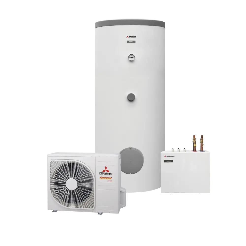 Profesional instalando un sistema de aerotermia en Madrid, mostrando la tecnología avanzada para soluciones de calefacción y refrigeración sostenibles.